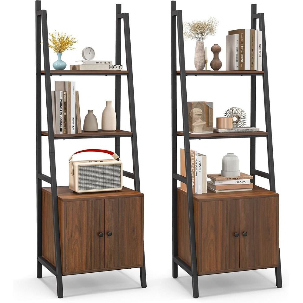 Storage & Organization - kula 4 Katlı Merdiven Rafı, Dolaplı,