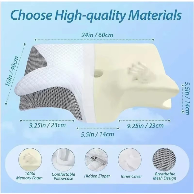 Ağrıları Hafifletmek ve Rahat  - Memory Foam Orthopedic Pillow Neck Pain incelemesi ve fiyatı