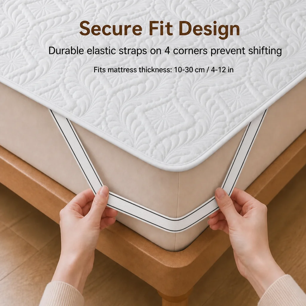1 adet Çok Renkli, Dört Köşeli - Waterproof Mattress Protector Breathable incelemesi ve fiyatı